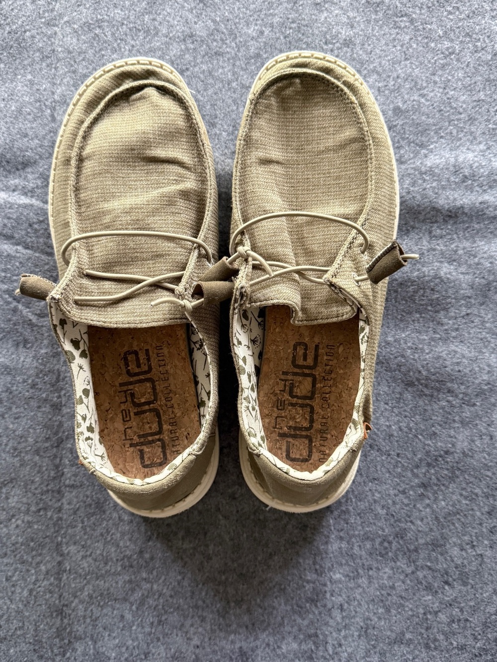 Hey Dude Lightweight Slip-On Shoes in Olive Size 9